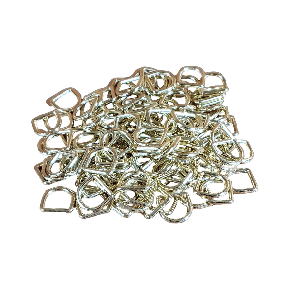 1/2 " Shiny Brass Cast DRing, Zink Alloy Maker's Leather Supply