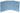 Three blue acrylic templates with geometric stitching patterns laid out on a white surface.