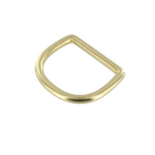Load image into Gallery viewer, DR0 Natural Brass, D-Ring, Solid Brass-LL, 1&quot;