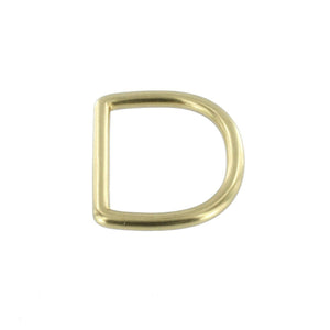 DR0 Natural Brass, D-Ring, Solid Brass-LL, 1"
