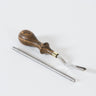 A round edger 5 tool by Ron's Tools used for leatherworking and leathercraft on a white background.