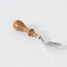 A straight French edger 12 tool by Ron's Tools used for leatherworking and leathercraft on a white background.