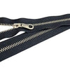 YKK® EVERBRIGHT Zipper by the Yard, #5, Nickel/Black