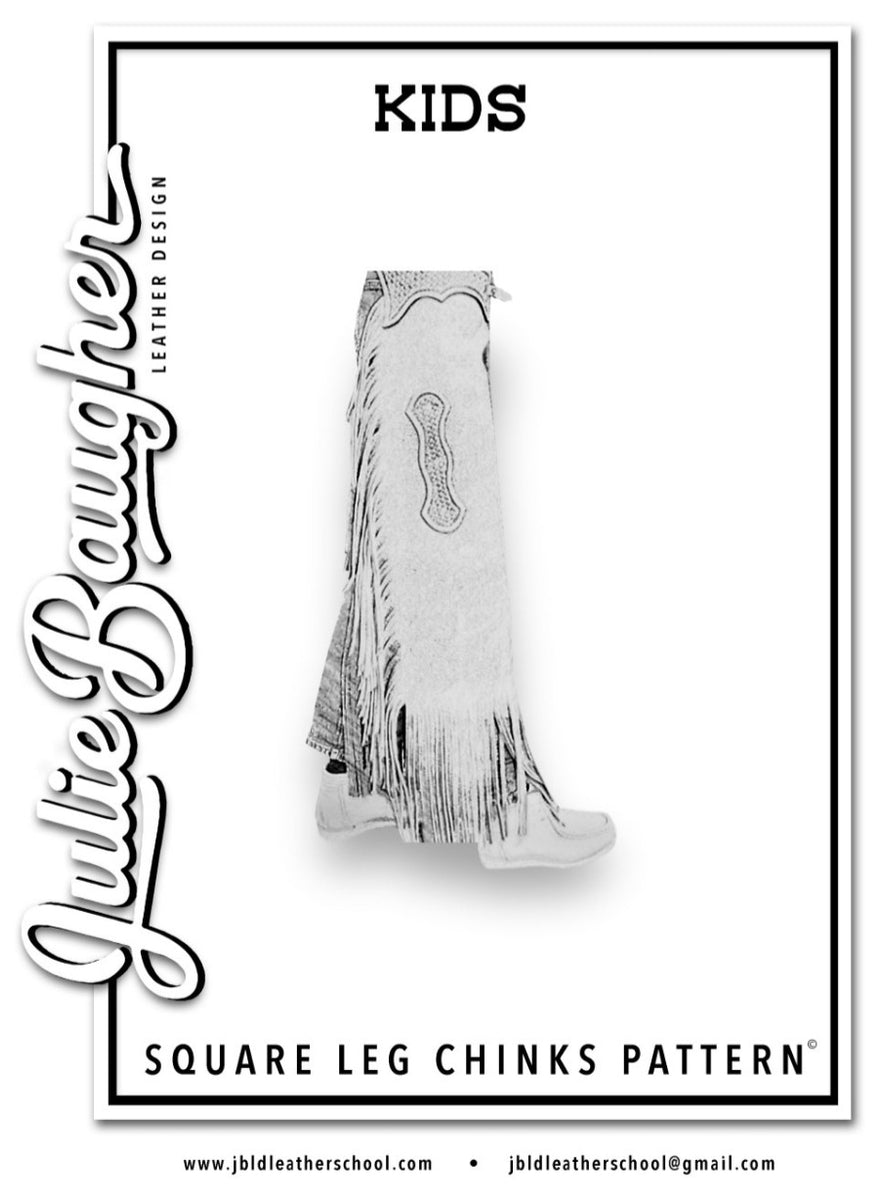 KIDS Square Leg Chinks Chap Pattern Pack Maker's Leather Supply