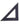 Black triangular acrylic ruler with measurement markings on a white background