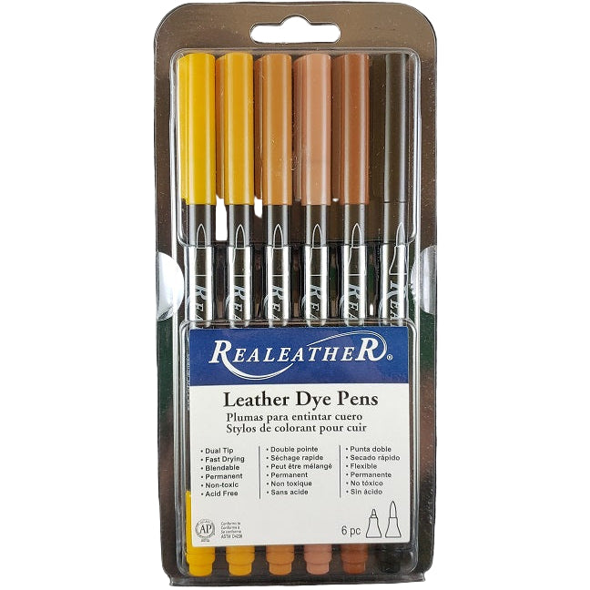 Leather Dye Pens, Earthtones Maker's Leather Supply