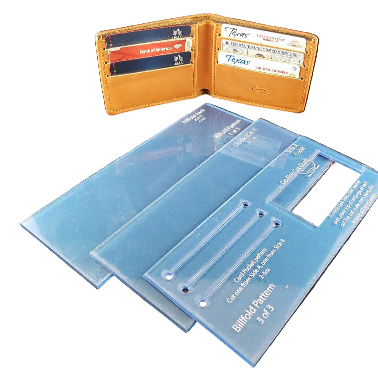 Maker's Billfold Wallet Template Set Maker's Leather Supply
