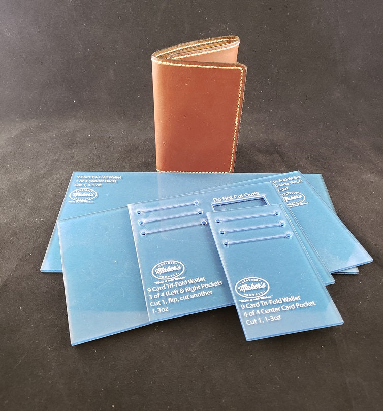 Corner Radius Card Template by Maker's Leather Supply, Blue