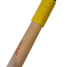 An extra brush for water base glue jars with a yellow and black color scheme, featuring a wooden handle and a black brush head.