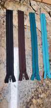 Load image into Gallery viewer, 9&quot; YKK ® Dress Zippers, 5 Colors!