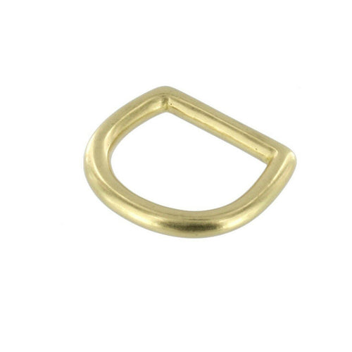 2011 Natural Brass, D-Ring, Solid Brass-LL, Multiple Sizes