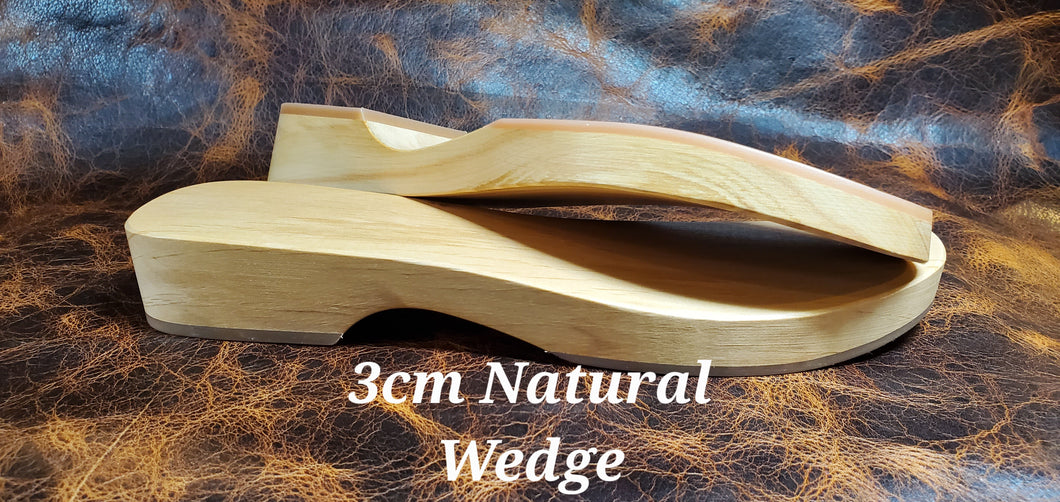 Wooden 3cm Wedge Shoe Base