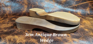 Wooden 3cm Wedge Shoe Base