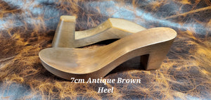 Wooden 7cm Heel Shoe Base