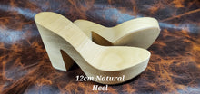 Load image into Gallery viewer, Wooden 12cm Heel Shoe Base