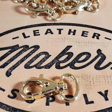 1/2 " Shiny Gold, Trigger Swivel Snap Hook, Zinc Alloy