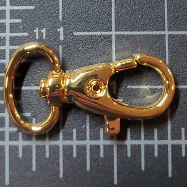 1/2 " Shiny Gold, Trigger Swivel Snap Hook, Zinc Alloy