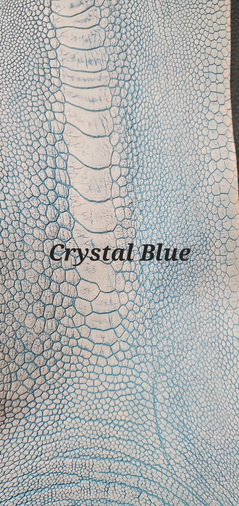 Ostrich Skin Matte Crystal Blue