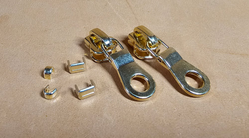 YKK® #5 EVERBRIGHT Brass Zipper Kit (stops and slides)