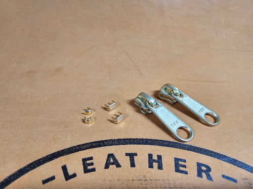 YKK® #5 Brass Zipper Kit (stops and slides)