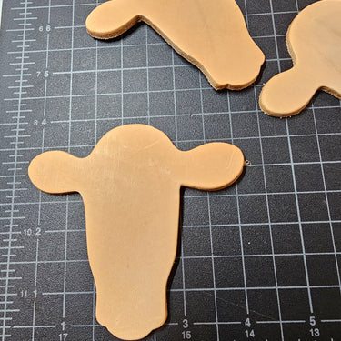 Cow Head Leather Cutouts (5pk)