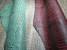 Load image into Gallery viewer, Embossed Crocodile Designer Bag Leather in 3 Colors!