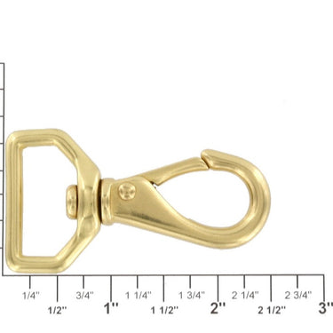 240 Natural Brass, Swivel Lever Snap  1”
