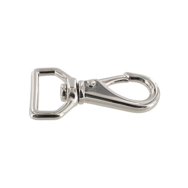 240 Nickel Plate Swivel Lever Snap, Solid Brass-LL, 1”