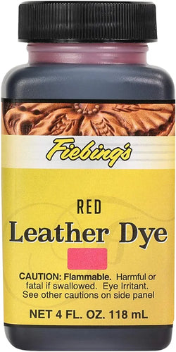 Red 4oz Leather Dye