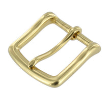Load image into Gallery viewer, B1049 Natural Brass, Heel Bar Buckle, Solid Brass-LL, Multiple Sizes
