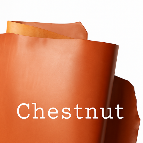 English Bridle Leather – Chestnut (Sold by the Square Foot)