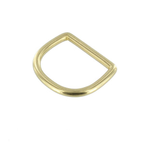 DR0 Natural Brass, D-Ring, Solid Brass-LL, 1"