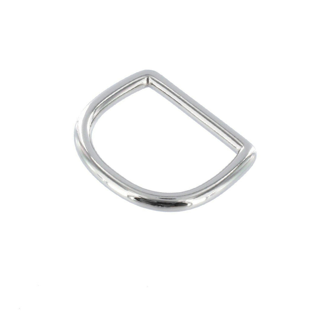 DR0 Nickel Plate, D-Ring, Solid Brass-LL, 1