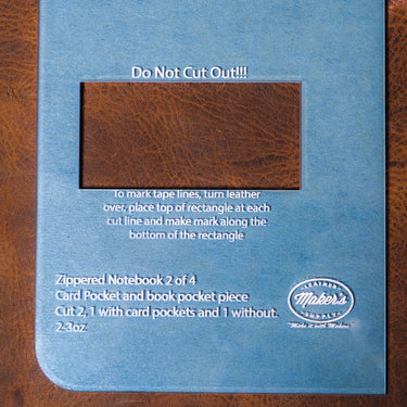 Maker's Zippered Notebook Acrylic Template Set