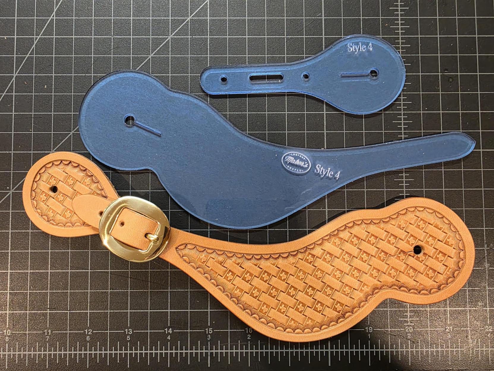 Spur Strap 4 Acrylic Template Maker's Leather Supply
