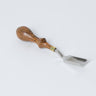 A straight french edger 10 tool by Ron's Tools used for leatherworking and leathercraft on a white background.