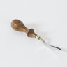 A straight french edger 2 tool by Ron's Tools used for leatherworking and leathercraft on a white background.