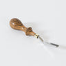 A straight french edger 4 tool by Ron's Tools used for leatherworking and leathercraft on a white background.