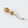 A straight french edger 7 tool by Ron's Tools used for leatherworking and leathercraft on a white background.