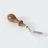 A straight french edger 10 tool by Ron's Tools used for leatherworking and leathercraft on a white background.
