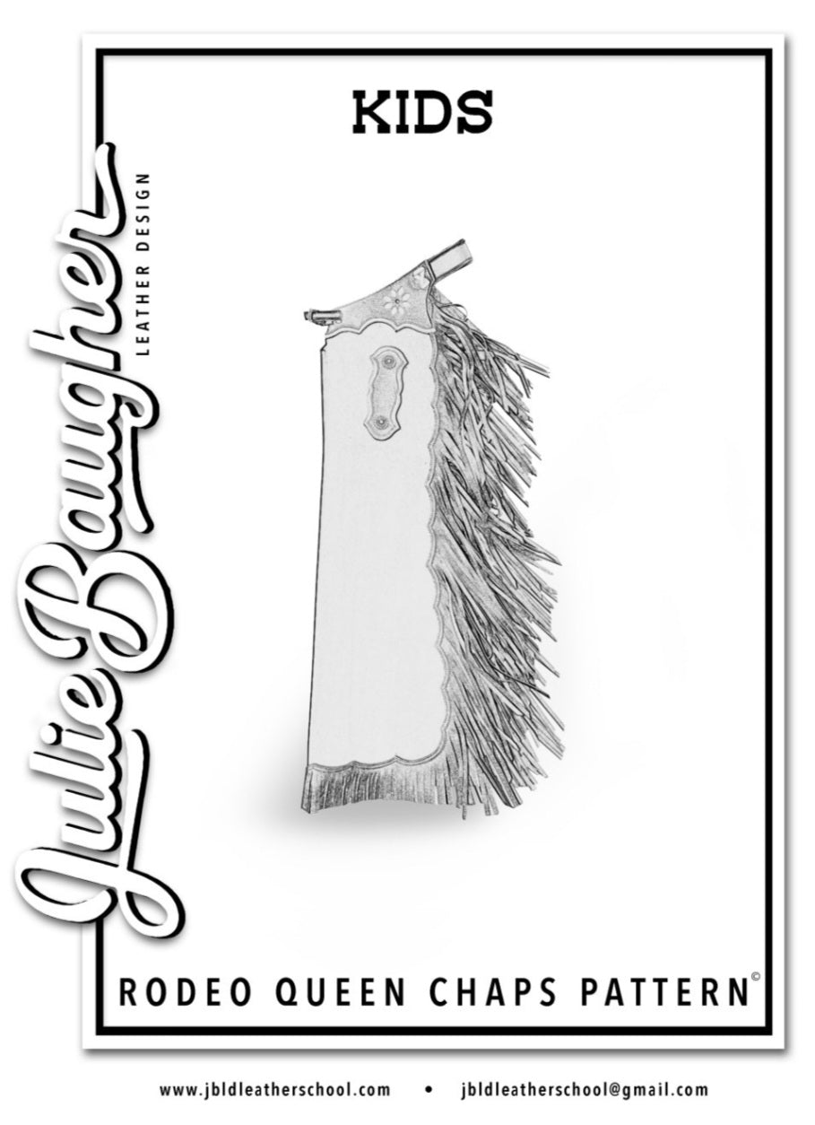 KIDS Rodeo Queen- Chap Pattern Pack – Maker's Leather Supply