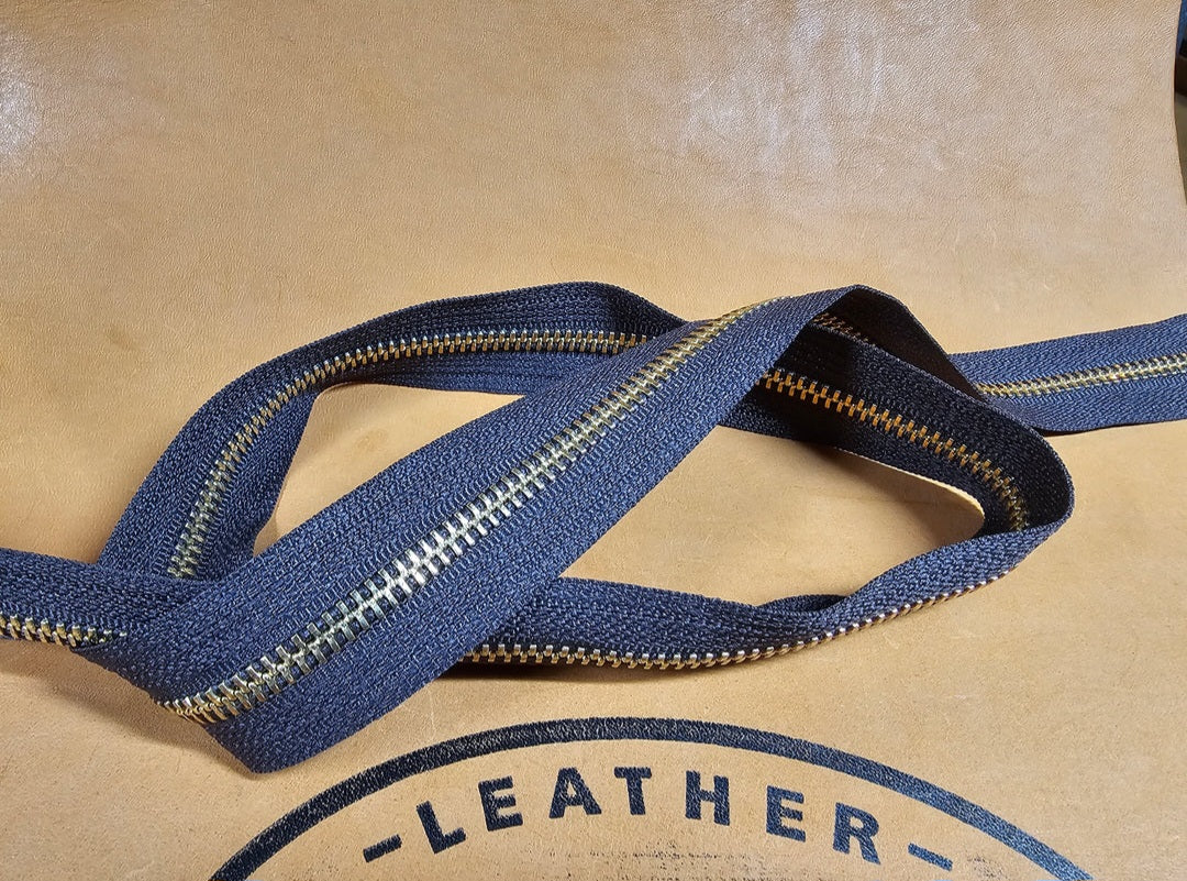 YKK® Zipper by the Yard, #5, Brass/Black – Maker's Leather Supply