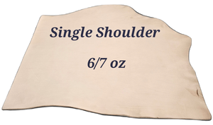 Texas Oak Veg Tanned Single Shoulders/Double Shoulders