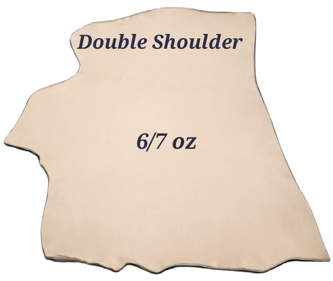 Texas Oak Veg Tanned Shoulders – Single & Double Options Available