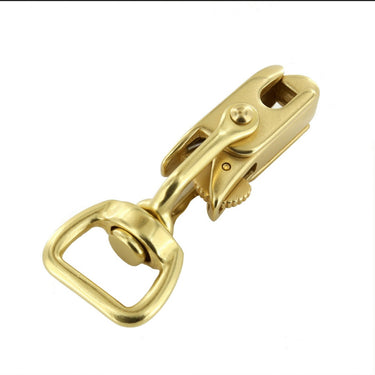 B9570 3/4" Natural Brass, Swivel Snap w/ Locking Jaw, Solid Brass