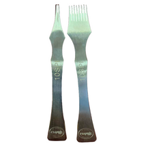 Load image into Gallery viewer, Two maker&#39;s leather supply branded pricking irons engraved with the text 10SPI indicating ten stitches per square inch. 