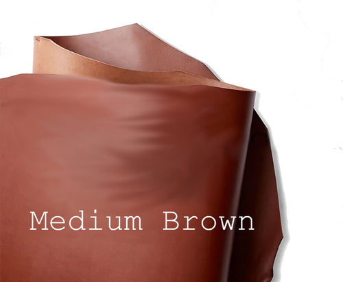 English Bridle Leather – Medium Brown (Sold by the Square Foot)