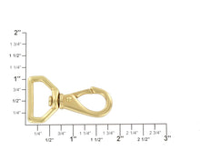 Load image into Gallery viewer, 230 3/4&quot; Natural Brass, Swivel Lever Snap, Solid Brass-LL