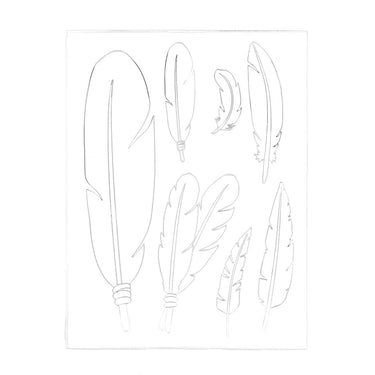 MakerAid® Feathers Easy Trace Reusable Pattern 78904-06