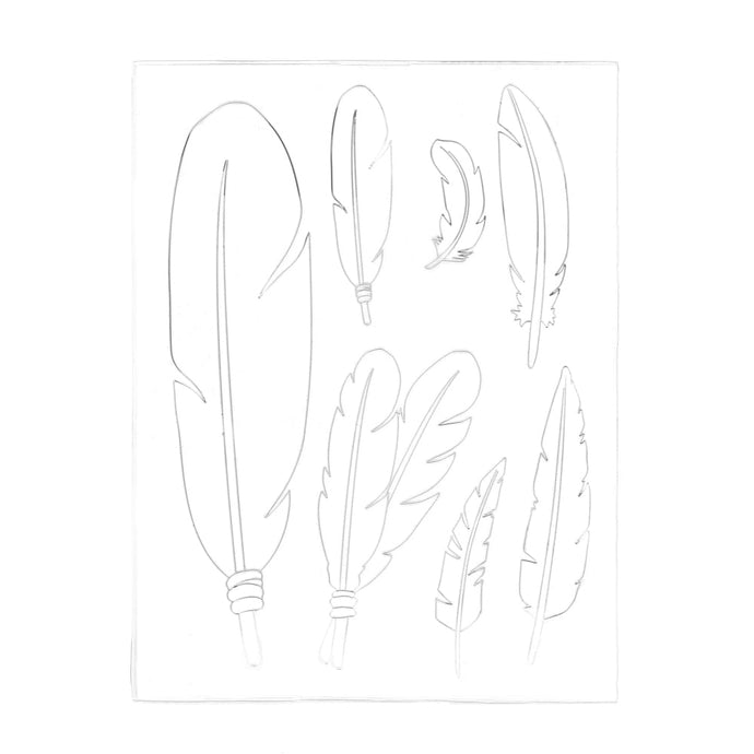 MakerAid® Feathers Easy Trace Reusable Pattern 78904-06 – Maker's ...